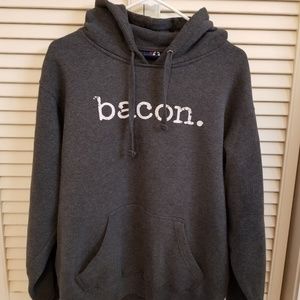 Dark grey medium bacon. hoodie